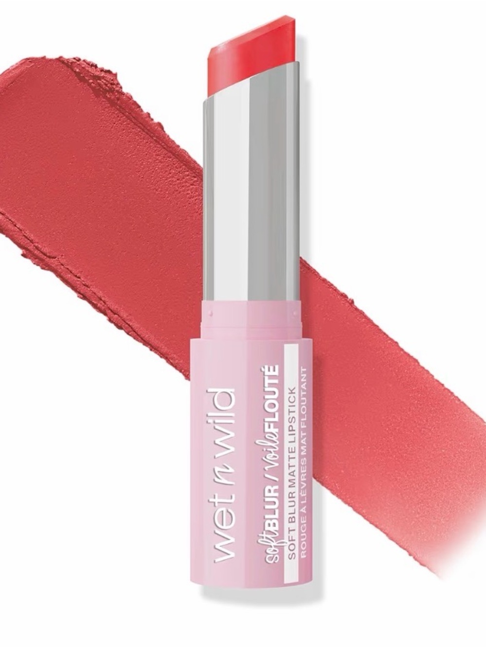 wet n wild Soft Blur Matte Lipstick — Coral Pink